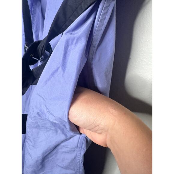 3.1 PHILLIP LIM Purple A-Line Sleeveless V-Neck Poplin Belted Midi Dress Size 4 - Picture 12 of 14